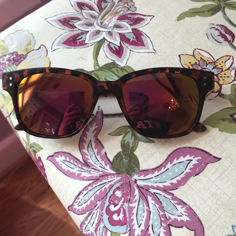 Orange Metallic, Turtle Shell sunglasses